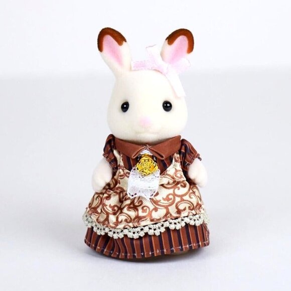 Calico Critters Sylvanian Families C-74 Chocolate Rabbit Sister - Anniversary‎ - Picture 1 of 7
